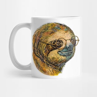 Wise & Chill: The Sloth Scholar! Mug